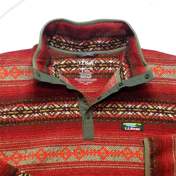L.L. Bean Sweaters Ll Bean Sweater Mens L 4 Quarter Snap Katahdin